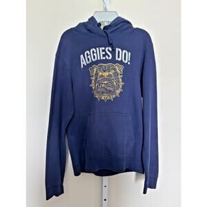 NC A&T Aggies Hooded Sweatshirt Aggies Do! Navy Bulldog Size SM